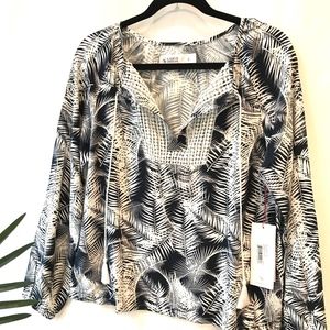 NWT Carve Designs Ipanema Crochet Detail Shirt